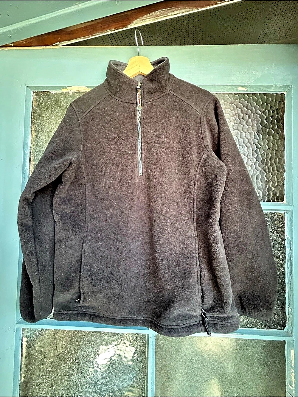 L.L.Bean Black Mountaineer Fleece Pullover Brown Women's Medium